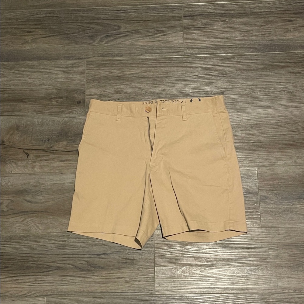 Classic Tan Flat Front Men's Shorts